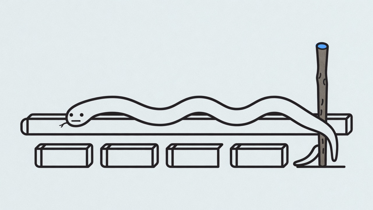 One continuous span of care measured against a row of separate, disconnected visits, with no marked point where the relationship begins.